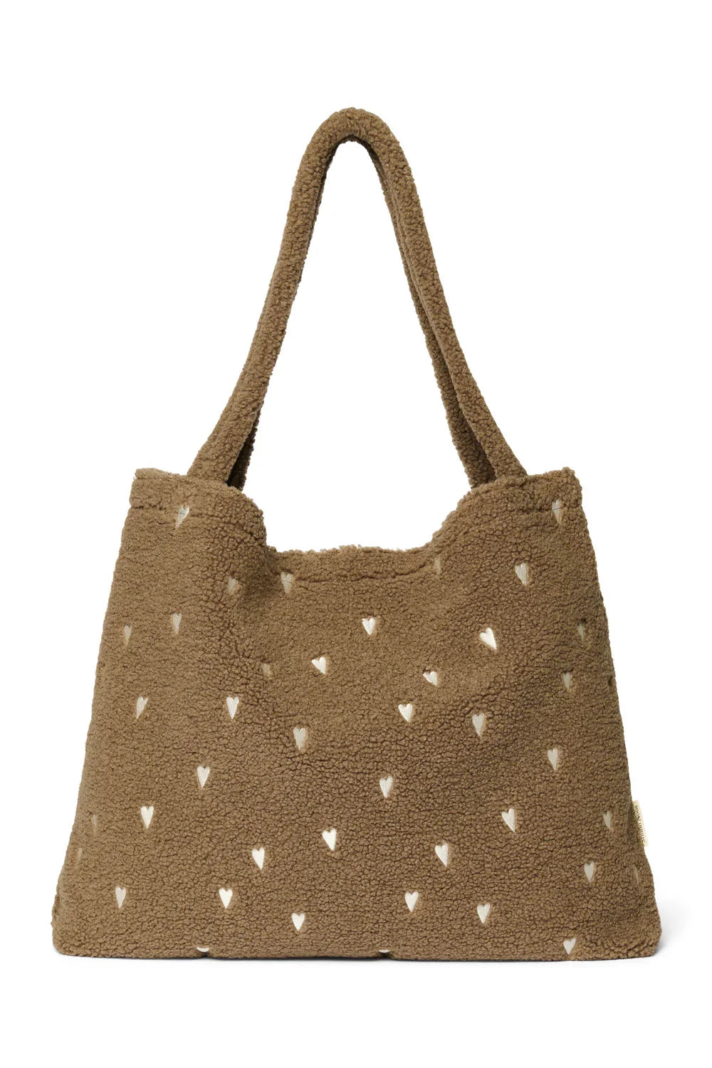 Ecru Hearts Teddy Mom Bag