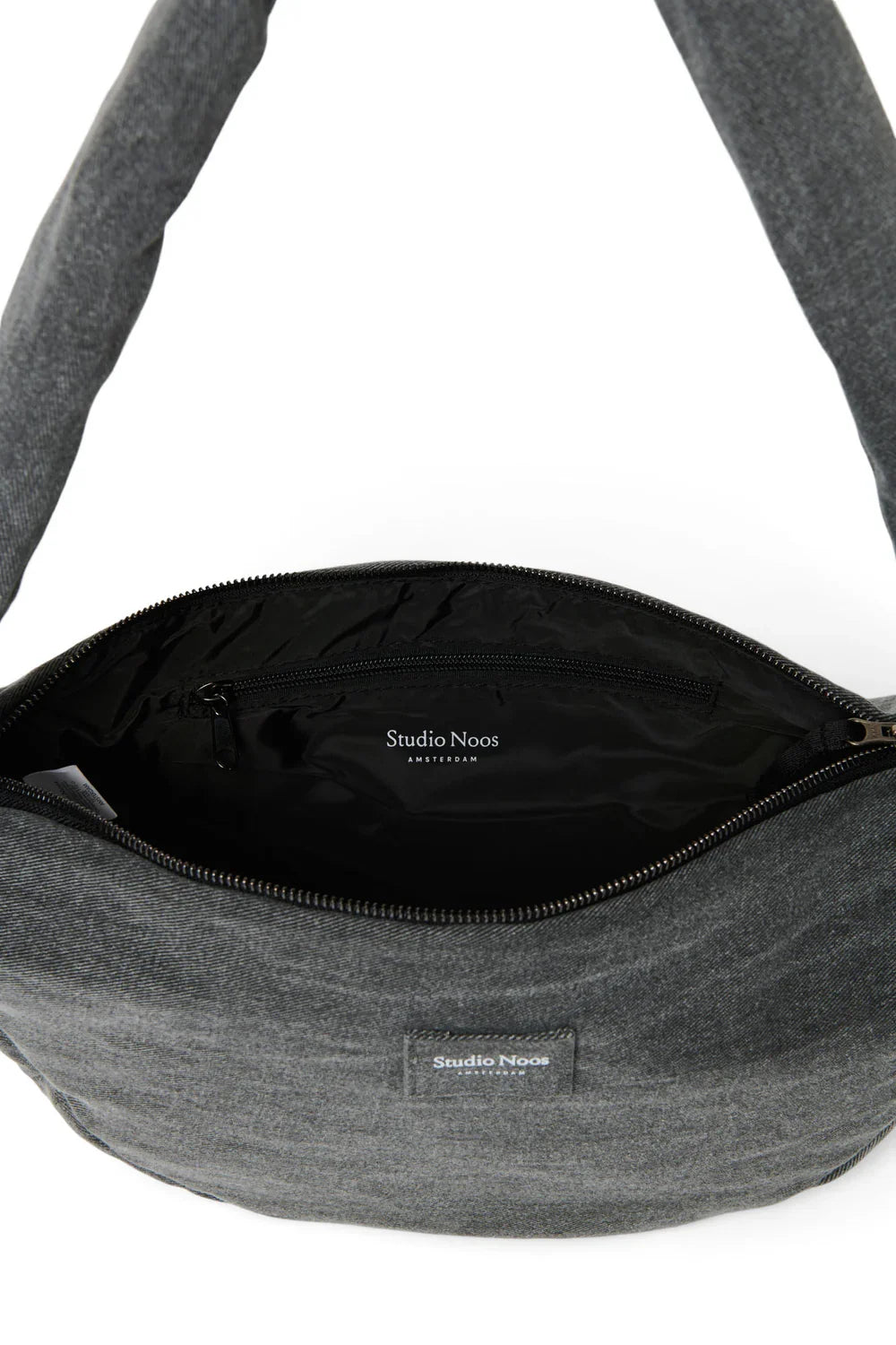 Grey Denim Mini Cross Body Bag